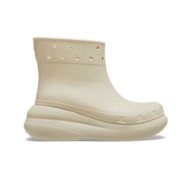 CROCS Cream Winter Rain Boots Waterproof High-Top - Picture 1 of 3